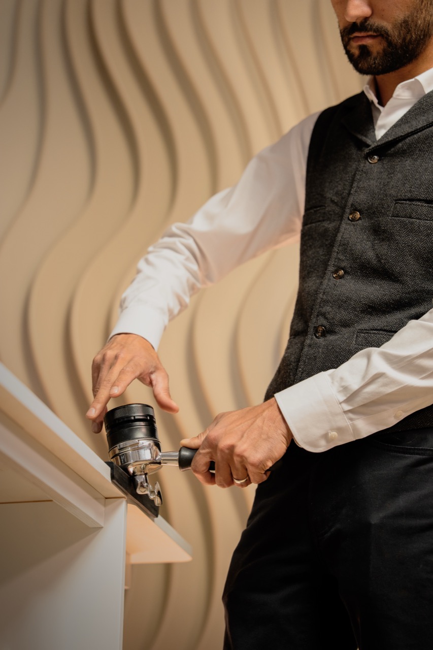 Mobile coffee bar catering for a brand activation event in Los Angeles